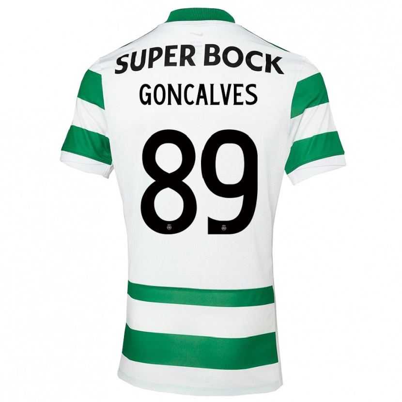 Danxen Męski Andre Goncalves #89 Zielono-Biały Domowa Koszulka 2025/26 Koszulki Klubowe