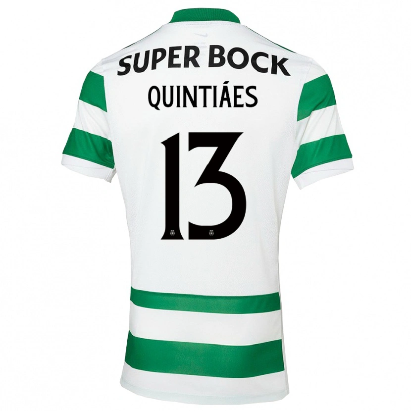 Danxen Męski Rodrigo Quintiães #13 Zielono-Biały Domowa Koszulka 2025/26 Koszulki Klubowe