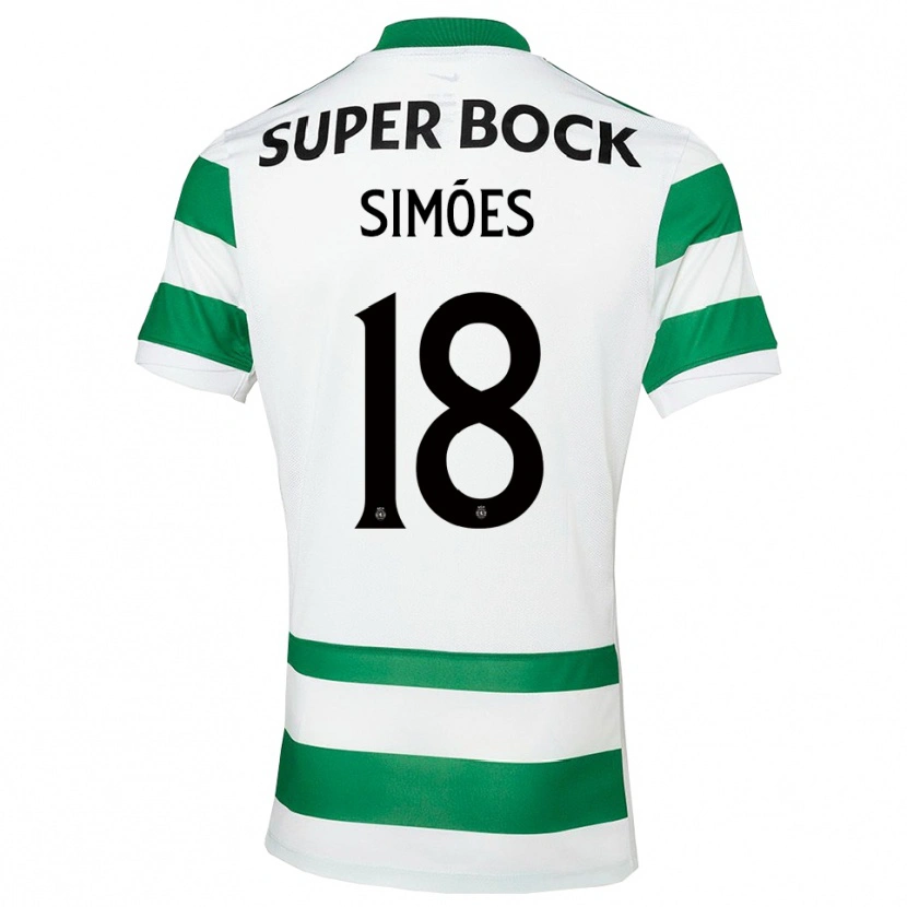 Danxen Męski Francisco Simões #18 Zielono-Biały Domowa Koszulka 2025/26 Koszulki Klubowe