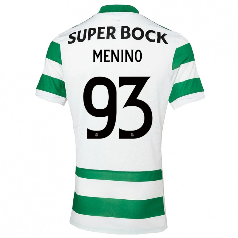 Danxen Męski Miguel Menino #93 Zielono-Biały Domowa Koszulka 2025/26 Koszulki Klubowe