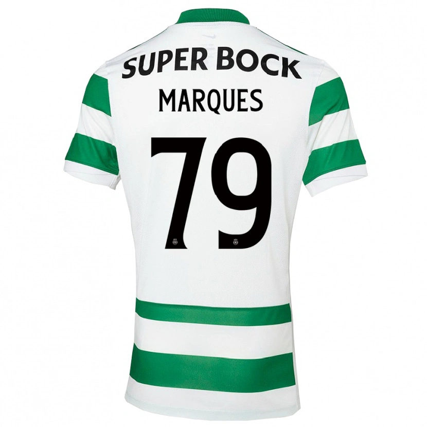 Danxen Męski Rodrigo Marquês #79 Zielono-Biały Domowa Koszulka 2025/26 Koszulki Klubowe