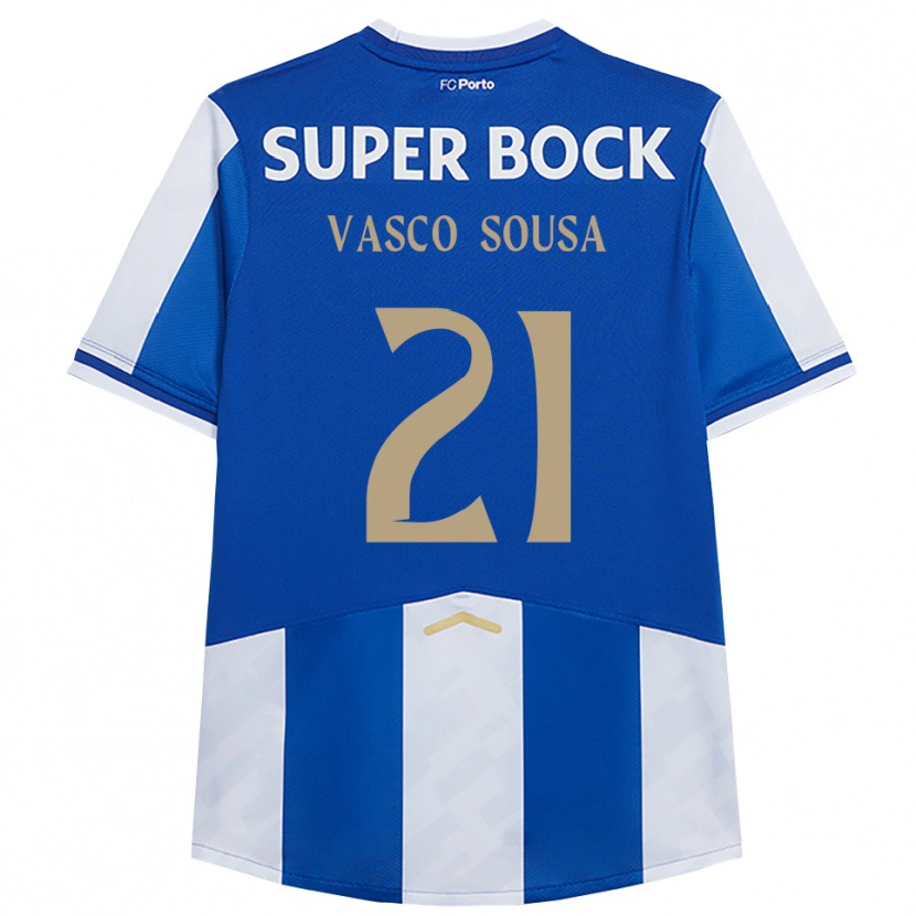 Danxen Męski Vasco Sousa #21 Niebiesko-Biały Domowa Koszulka 2025/26 Koszulki Klubowe