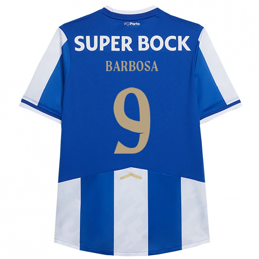 Danxen Męski Rodrigo Barbosa #9 Niebiesko-Biały Domowa Koszulka 2025/26 Koszulki Klubowe