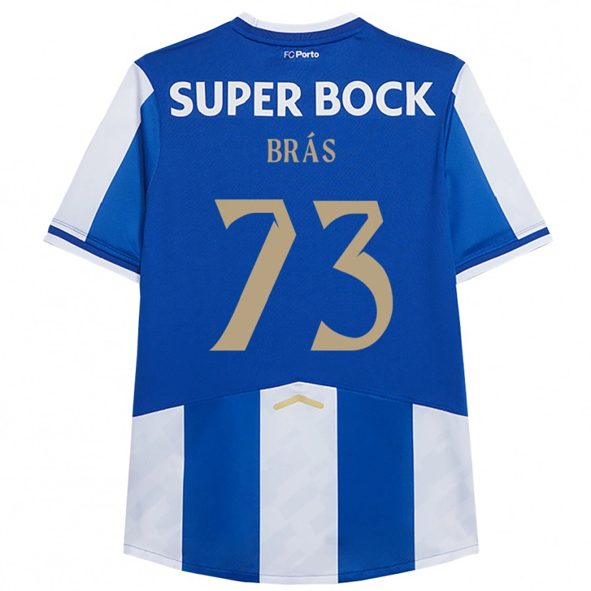Danxen Męski Gabriel Brás #73 Niebiesko-Biały Domowa Koszulka 2025/26 Koszulki Klubowe