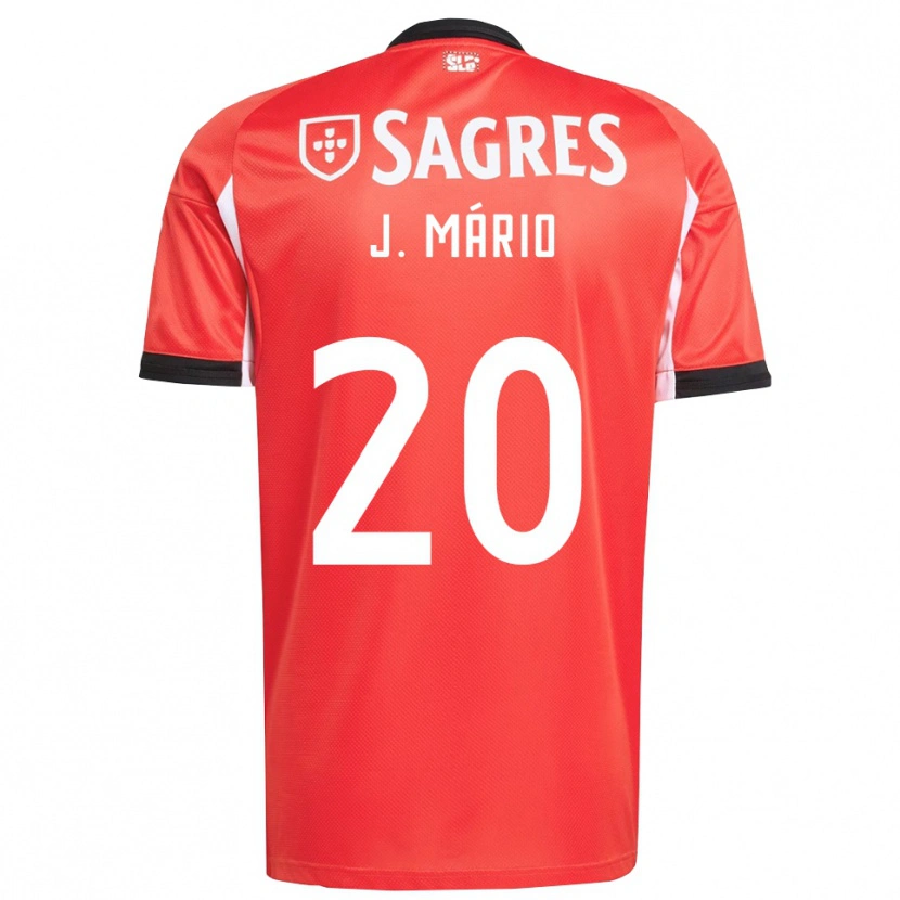 Danxen Męski Joao Mario #20 Czerwono-Biały Domowa Koszulka 2025/26 Koszulki Klubowe
