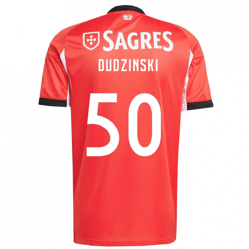 Danxen Męski Marcel Dudzinski #50 Czerwono-Biały Domowa Koszulka 2025/26 Koszulki Klubowe
