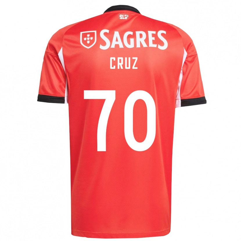 Danxen Męski Filipe Cruz #70 Czerwono-Biały Domowa Koszulka 2025/26 Koszulki Klubowe