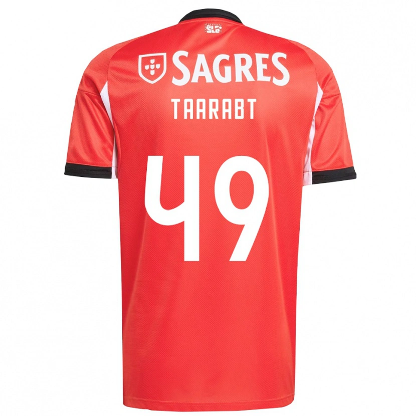 Danxen Męski Adel Taarabt #49 Czerwono-Biały Domowa Koszulka 2025/26 Koszulki Klubowe