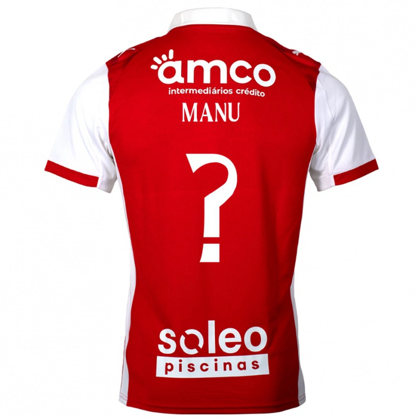 Danxen Męski Manu Teixeira #0 Czerwono-Biały Domowa Koszulka 2025/26 Koszulki Klubowe