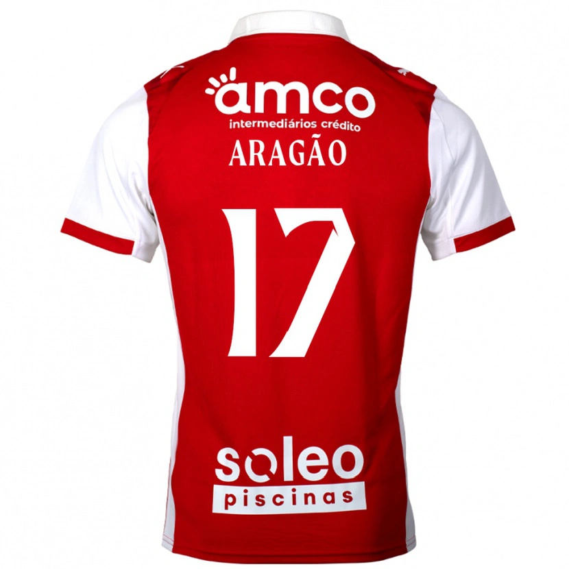 Danxen Męski João Aragão #17 Czerwono-Biały Domowa Koszulka 2025/26 Koszulki Klubowe