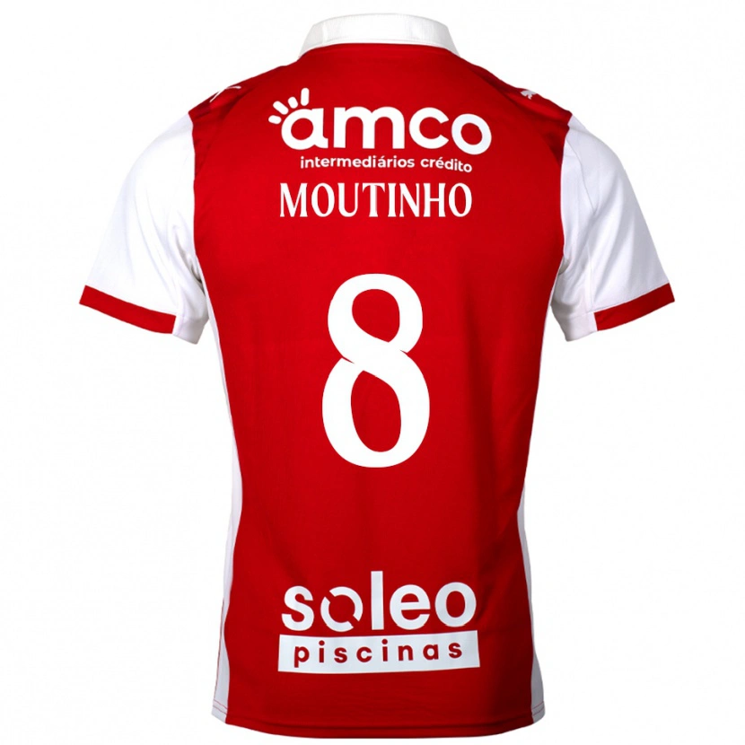 Danxen Męski João Moutinho #8 Czerwono-Biały Domowa Koszulka 2025/26 Koszulki Klubowe