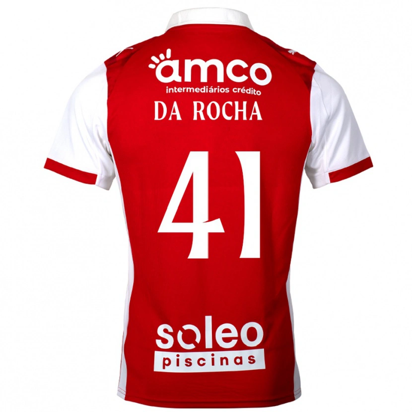 Danxen Męski Yanis Da Rocha #41 Czerwono-Biały Domowa Koszulka 2025/26 Koszulki Klubowe