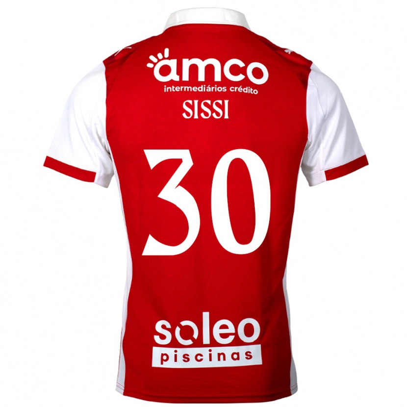Danxen Męski Sissi #30 Czerwono-Biały Domowa Koszulka 2025/26 Koszulki Klubowe