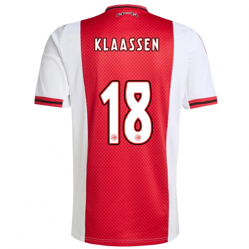 Danxen Męski Davy Klaassen #18 Czerwono-Biały Domowa Koszulka 2025/26 Koszulki Klubowe