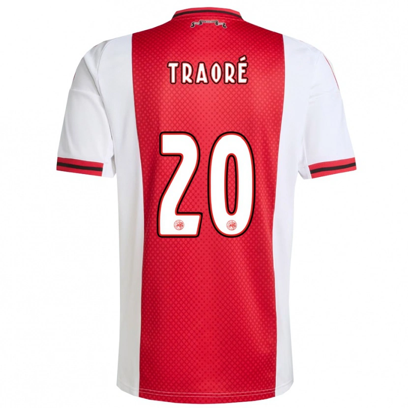Danxen Męski Bertrand Traoré #20 Czerwono-Biały Domowa Koszulka 2025/26 Koszulki Klubowe