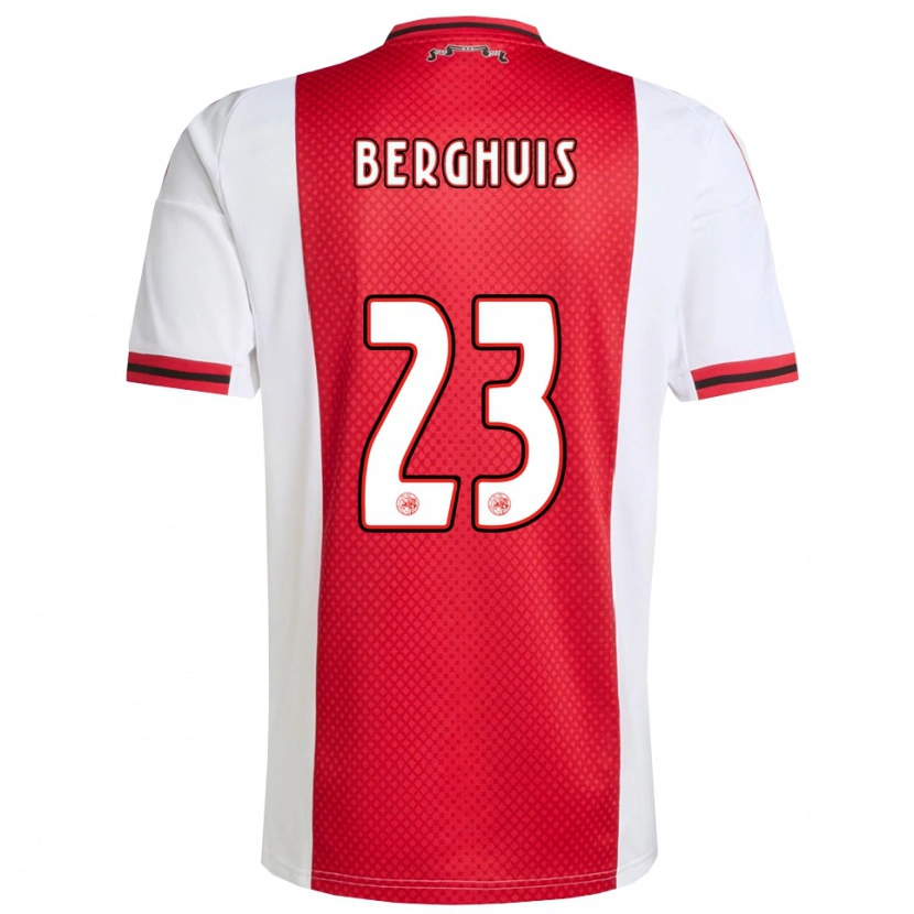 Danxen Męski Steven Berghuis #23 Czerwono-Biały Domowa Koszulka 2025/26 Koszulki Klubowe