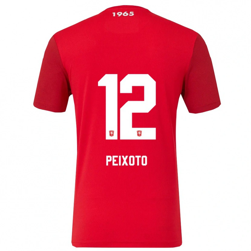 Danxen Męski Guilherme Peixoto #12 Czerwono-Biały Domowa Koszulka 2025/26 Koszulki Klubowe