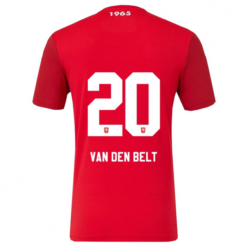 Danxen Męski Thomas Van Den Belt #20 Czerwono-Biały Domowa Koszulka 2025/26 Koszulki Klubowe