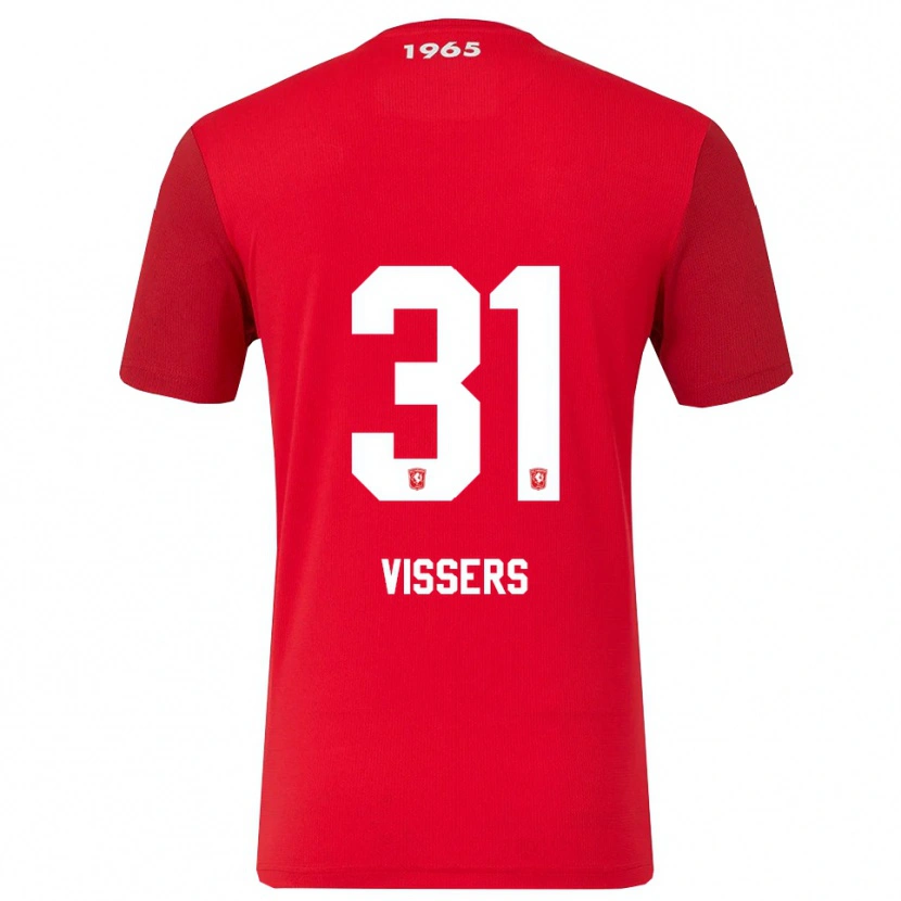 Danxen Męski Kiki Vissers #31 Czerwono-Biały Domowa Koszulka 2025/26 Koszulki Klubowe