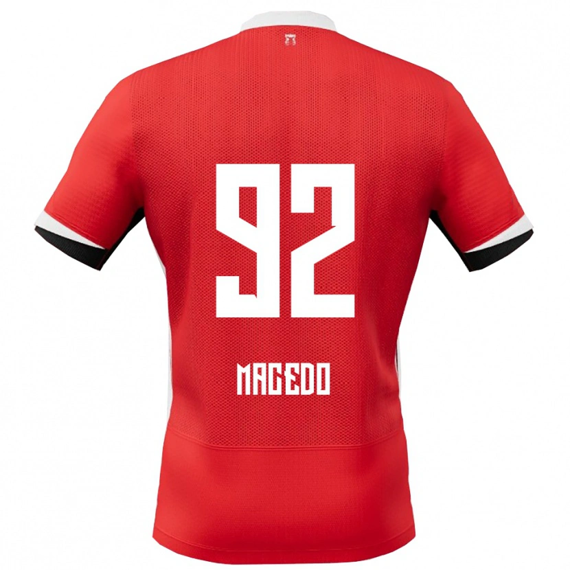 Danxen Męski Rodrigo Macedo #92 Czerwono-Biały Domowa Koszulka 2025/26 Koszulki Klubowe