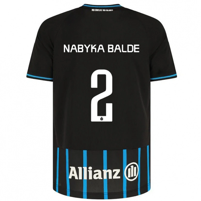 Danxen Męski Mamadou Balde #2 Czarno-Niebieski Domowa Koszulka 2025/26 Koszulki Klubowe