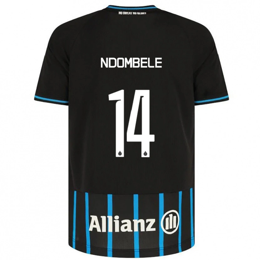 Danxen Męski Don Ndombele #14 Czarno-Niebieski Domowa Koszulka 2025/26 Koszulki Klubowe