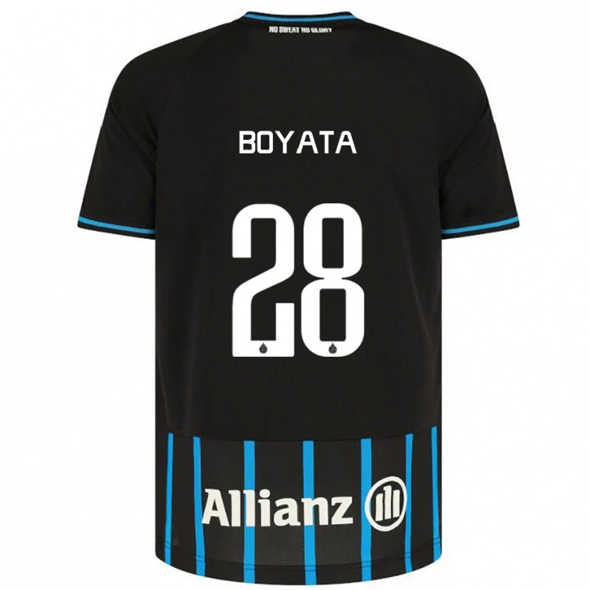 Danxen Męski Dedryck Boyata #28 Czarno-Niebieski Domowa Koszulka 2025/26 Koszulki Klubowe