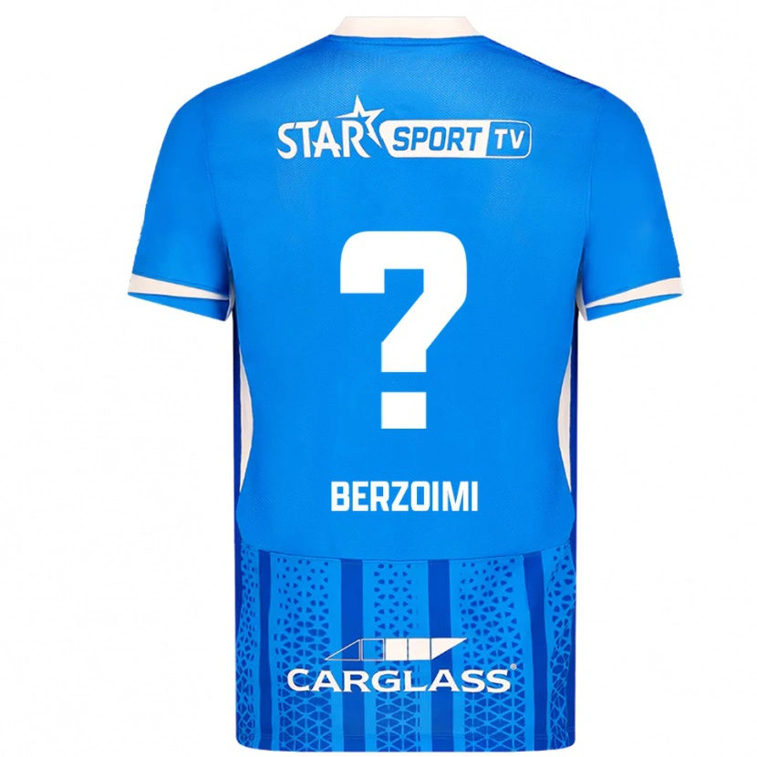 Danxen Męski Mohamed Berzoimi #0 Niebiesko-Biały Domowa Koszulka 2025/26 Koszulki Klubowe