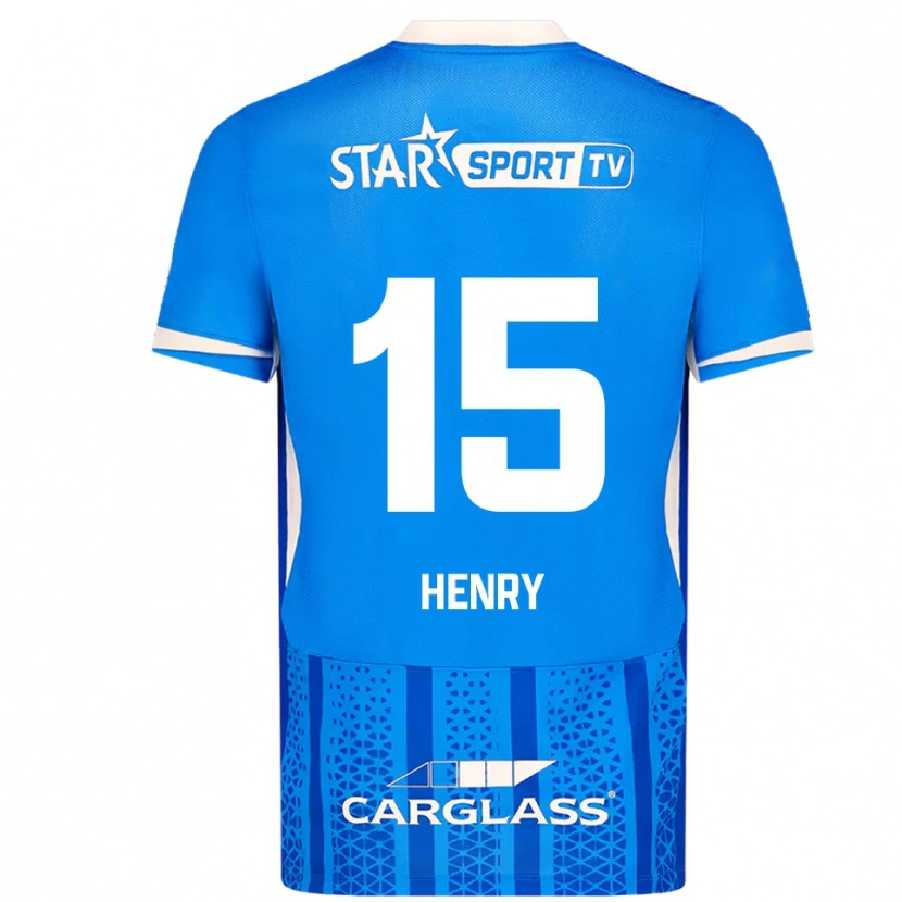 Danxen Męski Zion Henry #15 Niebiesko-Biały Domowa Koszulka 2025/26 Koszulki Klubowe