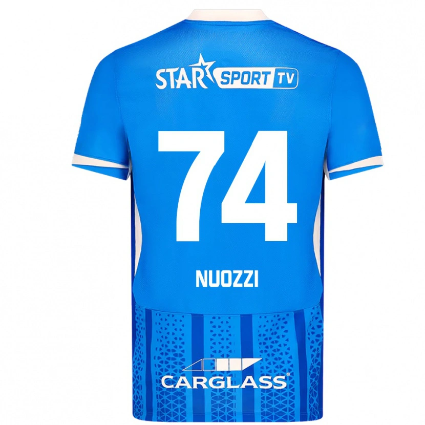 Danxen Męski Cédric Nuozzi #74 Niebiesko-Biały Domowa Koszulka 2025/26 Koszulki Klubowe