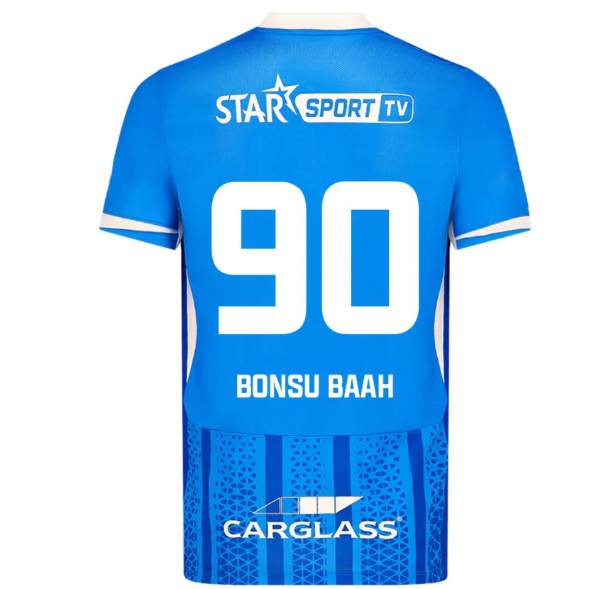 Danxen Męski Christopher Bonsu Baah #90 Niebiesko-Biały Domowa Koszulka 2025/26 Koszulki Klubowe