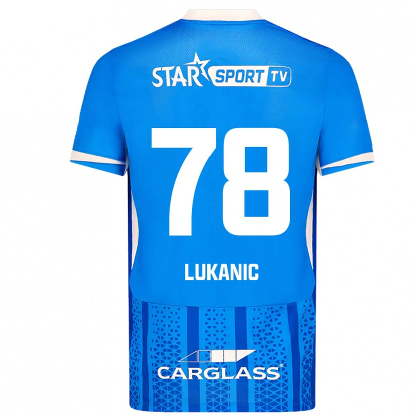 Danxen Męski Luka Lukanic #78 Niebiesko-Biały Domowa Koszulka 2025/26 Koszulki Klubowe