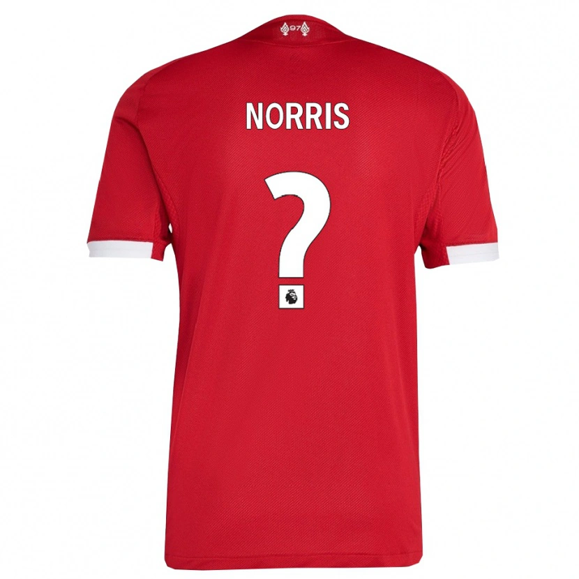 Danxen Męski James Norris #0 Czerwono-Biały Domowa Koszulka 2025/26 Koszulki Klubowe
