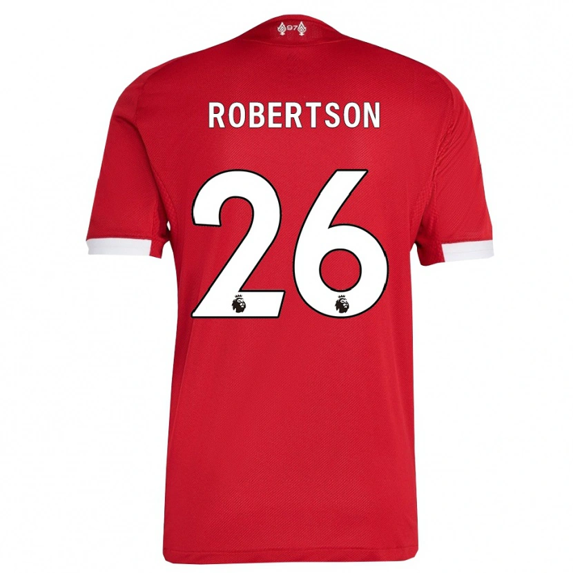 Danxen Męski Andrew Robertson #26 Czerwono-Biały Domowa Koszulka 2025/26 Koszulki Klubowe