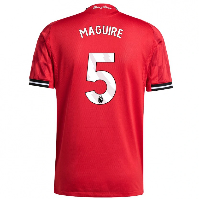 Danxen Męski Harry Maguire #5 Czerwono-Czarno-Biały Domowa Koszulka 2025/26 Koszulki Klubowe