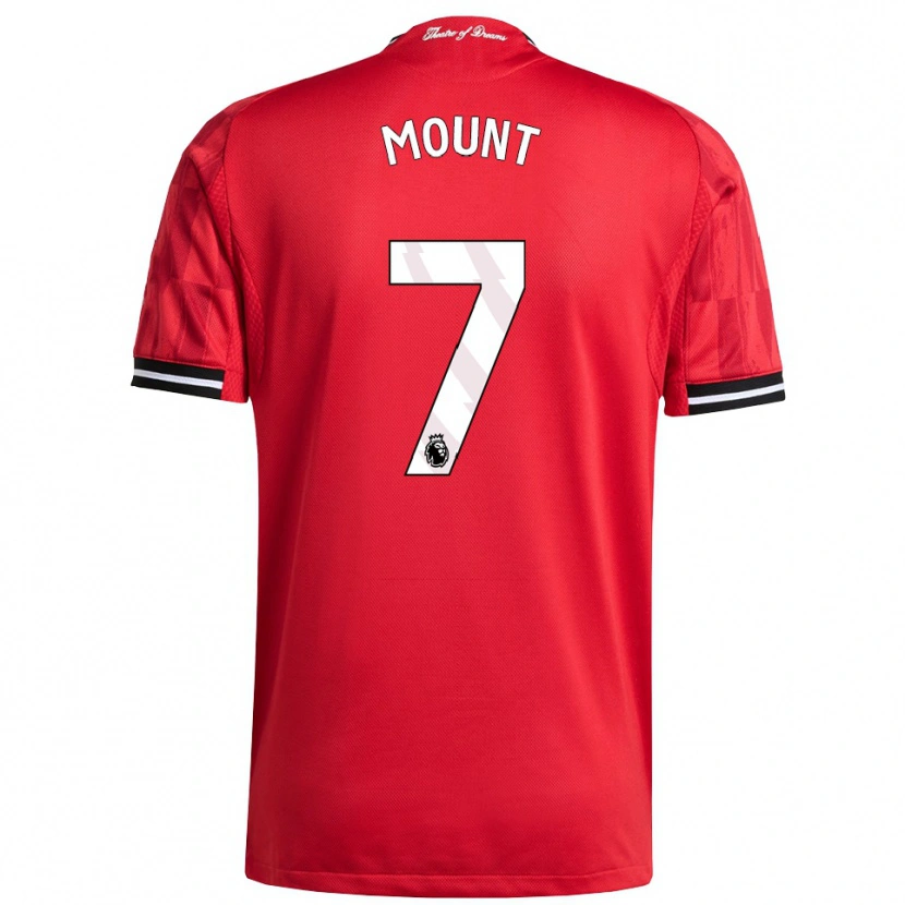 Danxen Męski Mason Mount #7 Czerwono-Czarno-Biały Domowa Koszulka 2025/26 Koszulki Klubowe