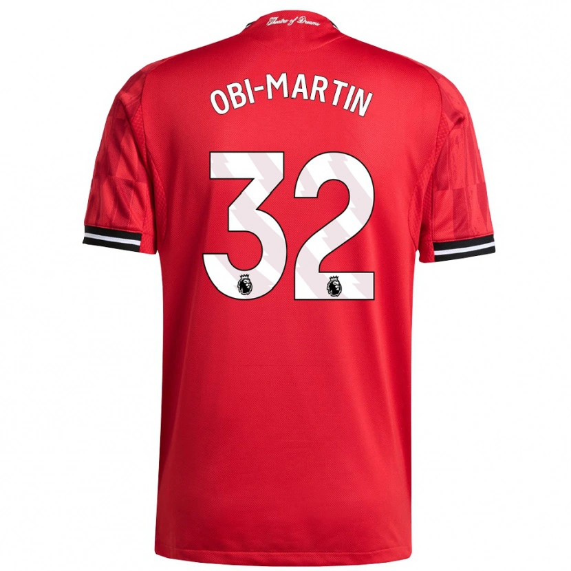 Danxen Męski Chido Obi #32 Czerwono-Czarno-Biały Domowa Koszulka 2025/26 Koszulki Klubowe
