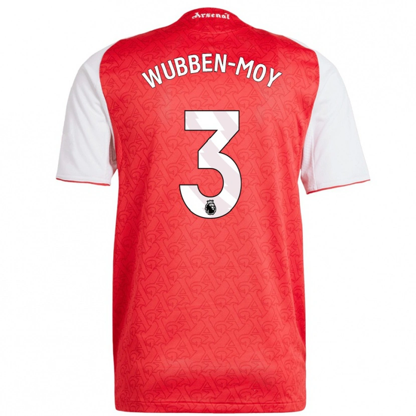 Danxen Męski Lotte Wubben-Moy #3 Czerwono-Biały Domowa Koszulka 2025/26 Koszulki Klubowe