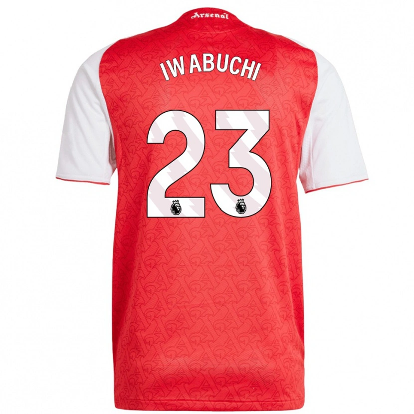 Danxen Męski Mana Iwabuchi #23 Czerwono-Biały Domowa Koszulka 2025/26 Koszulki Klubowe