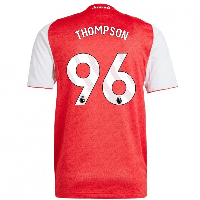 Danxen Męski Kyran Thompson #96 Czerwono-Biały Domowa Koszulka 2025/26 Koszulki Klubowe