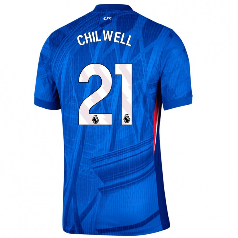 Danxen Męski Ben Chilwell #21 Niebiesko-Biały Domowa Koszulka 2025/26 Koszulki Klubowe