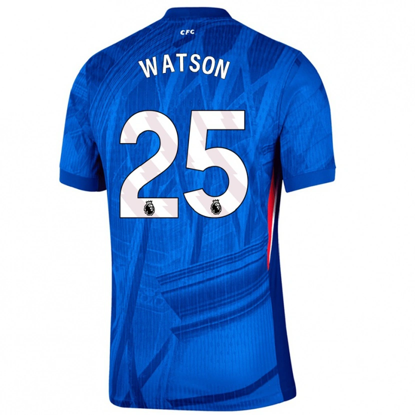 Danxen Męski Lucy Watson #25 Niebiesko-Biały Domowa Koszulka 2025/26 Koszulki Klubowe