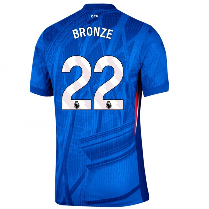 Danxen Męski Lucy Bronze #22 Niebiesko-Biały Domowa Koszulka 2025/26 Koszulki Klubowe