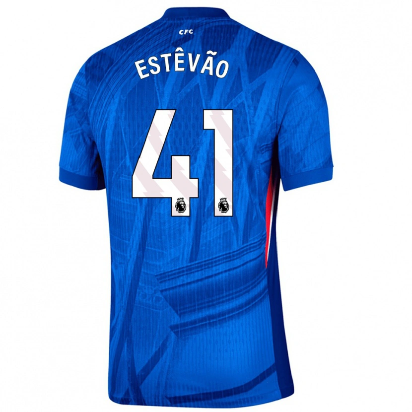 Danxen Męski Estêvão #41 Niebiesko-Biały Domowa Koszulka 2025/26 Koszulki Klubowe