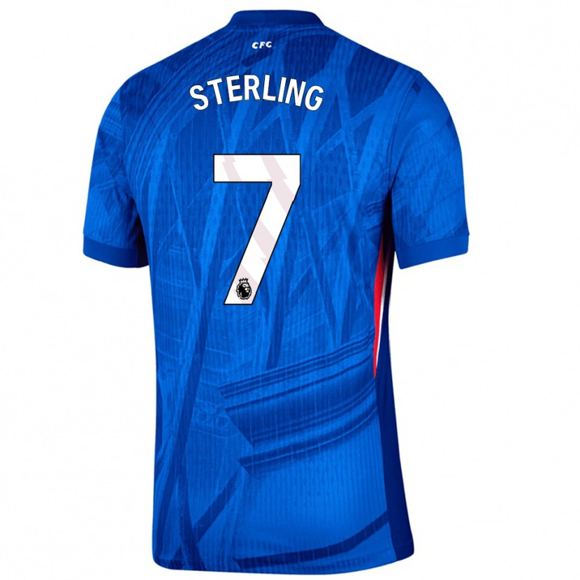 Danxen Męski Raheem Sterling #7 Niebiesko-Biały Domowa Koszulka 2025/26 Koszulki Klubowe