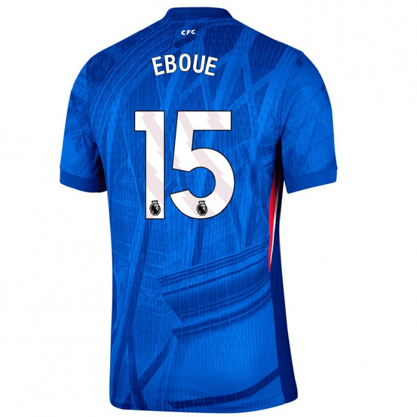 Danxen Męski Mathis Eboué #15 Niebiesko-Biały Domowa Koszulka 2025/26 Koszulki Klubowe