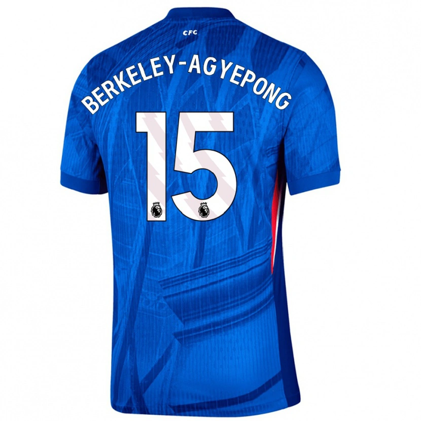 Danxen Męski Jeremiah Berkeley-Agyepong #15 Niebiesko-Biały Domowa Koszulka 2025/26 Koszulki Klubowe