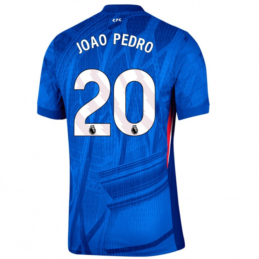 Danxen Męski João Pedro #20 Niebiesko-Biały Domowa Koszulka 2025/26 Koszulki Klubowe