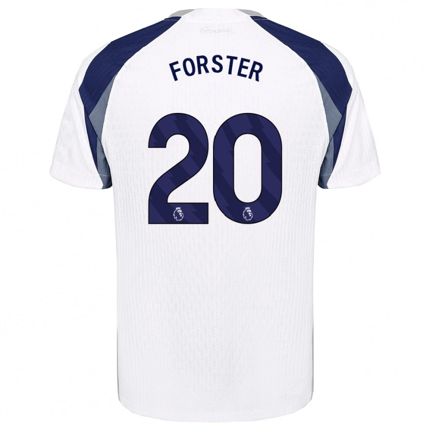 Danxen Męski Fraser Forster #20 Biało-Granatowy Domowa Koszulka 2025/26 Koszulki Klubowe