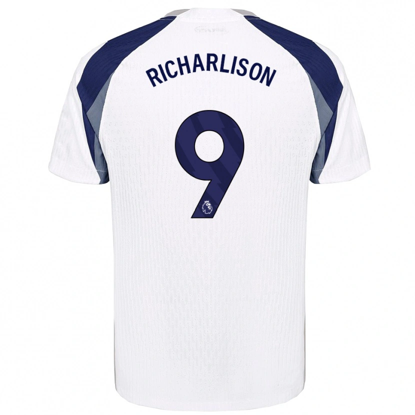 Danxen Męski Richarlison #9 Biało-Granatowy Domowa Koszulka 2025/26 Koszulki Klubowe
